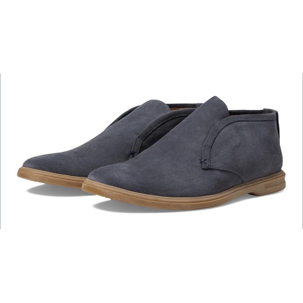 Peter Millar Excursionist Chukka Suede Slip-On Shoe Boot Avio Blue Size 12 NEW